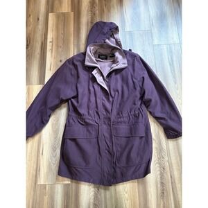Aeros By Kristen Blake Women's Sz Medium Winter Coat Jacket Purple Vintage